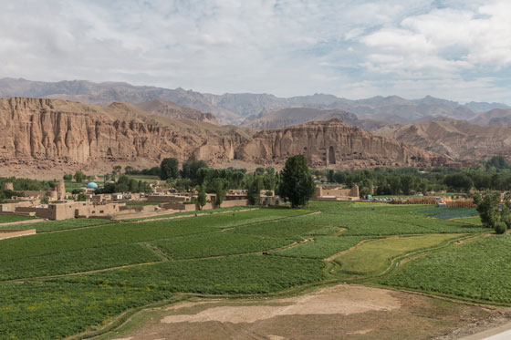 The Bamiyan Buddhas in Afghanistan, a destination the led to travel stories and travel adventures. (Image © picassos/iStock.)