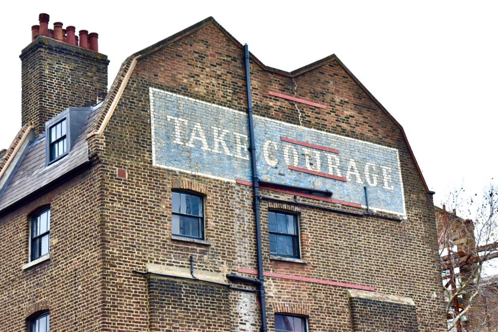 A ghost sign in Southwark, London inspires wanderlust for an English holiday ramble. (Image © Joyce McGreevy)