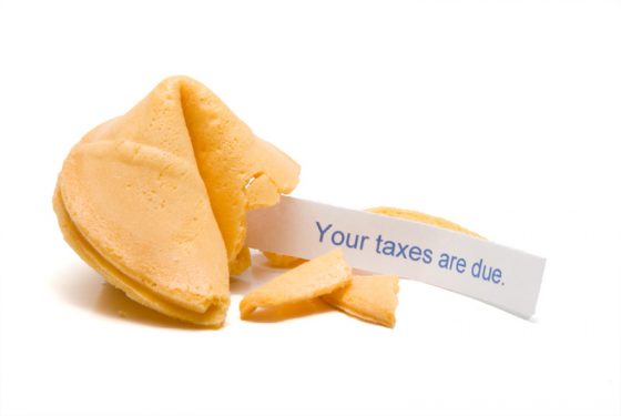 Fortune cookies with "Your taxes are due" is not one of the proverbs and sayings one wants to get. (Image © Robeo/iStock.)