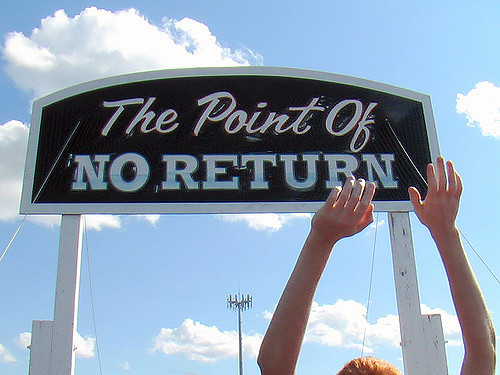 A rollercoaster sign in Iowa reflects the wordplay, wit, and wisdom of signage in public spaces. Image © Pat Hawks