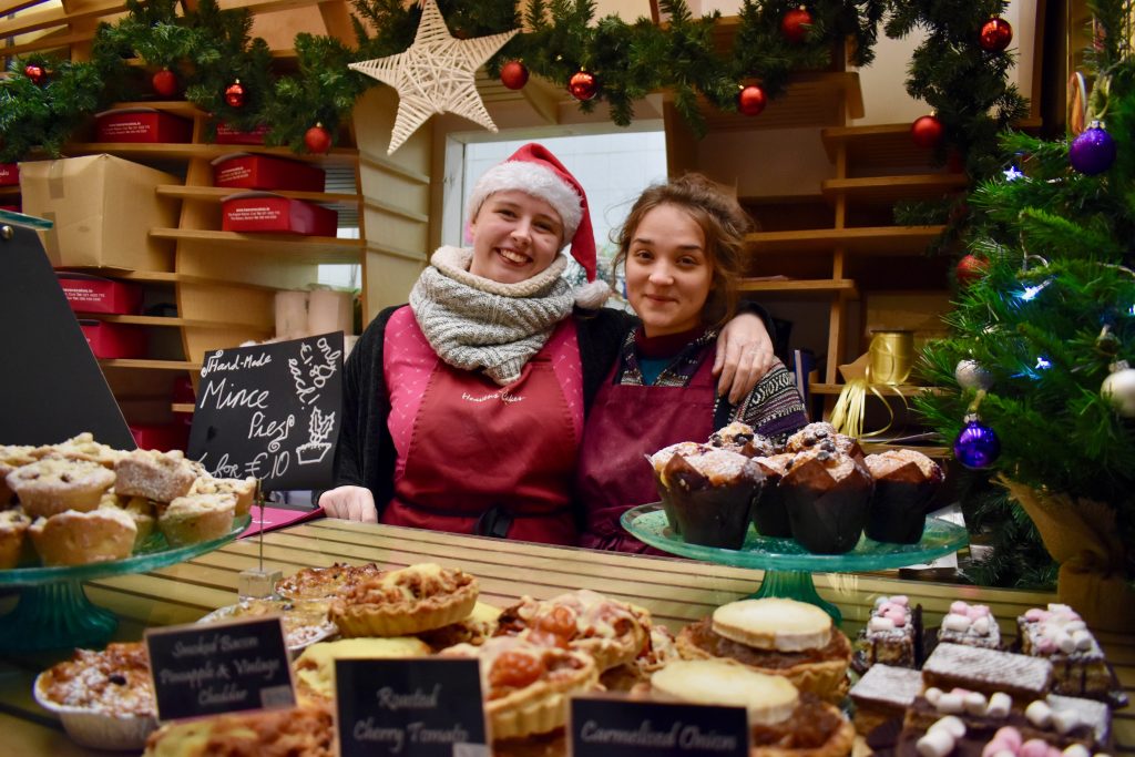 Vendors at the English Market, Cork, Ireland offer mince pies that inspire wanderlust for an English holiday ramble. (Image © Joyce McGreevy)