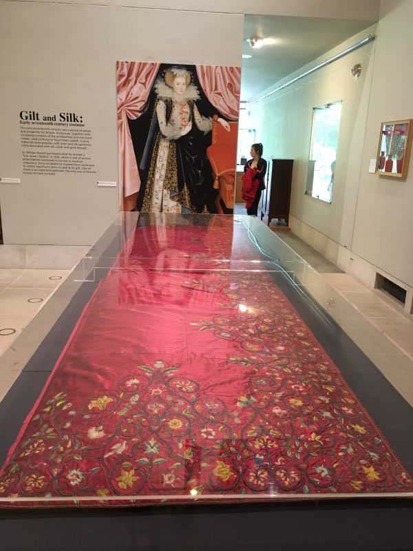 A 17th century textile exhibition in Glasgow provides rich material for clothing idioms and wordplay. (Image © Joyce McGreevy)