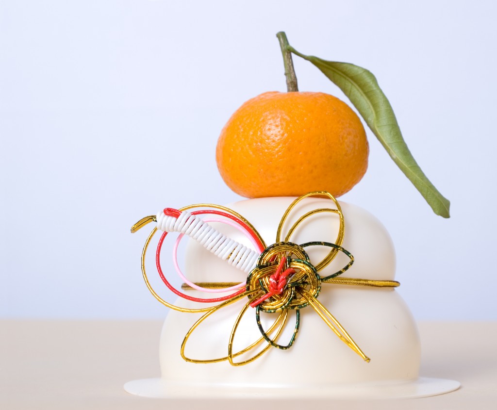 Japanese New Year mochi, showing a cultural encounter