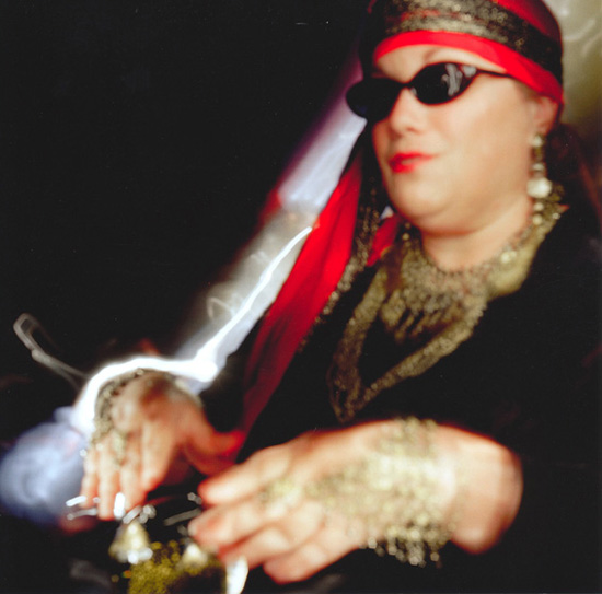 Fortune teller, photographed by a blind photographer using a creative process to see differently.