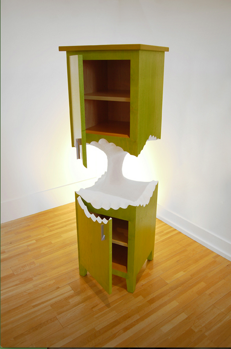 Apple cabinet, showing imaginative result of the creative process