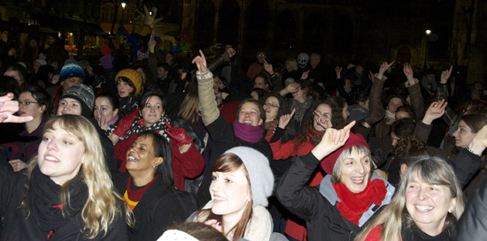 Flash Mob at One Billion Rising, a life changing moment to stop violence against women