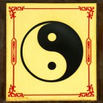 Yin-Yang symbol representing Taoist philosophy that influences the ambigrams and optical illusions in wordplay paintings by John Langdon. (Image © Voraorn / iStock)