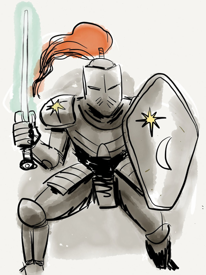 Silent Knight, creative inspiration for 365 superheroes