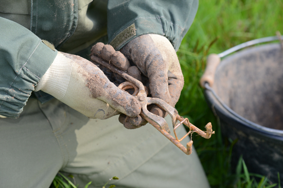 Mole trap for the Versailles Royal Molecatcher, Jérôme Dormion, part of his life-changing experiences.