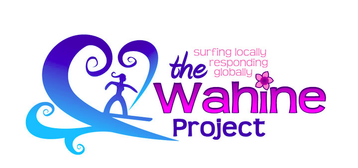Logo for The Wahine Project where girls achieve success through surfing