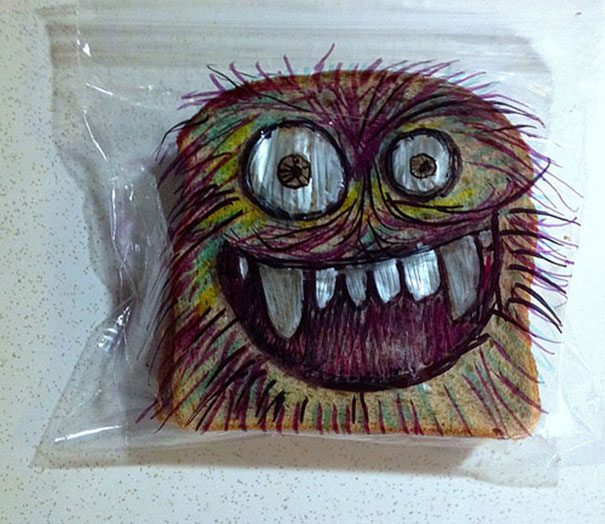 The monster sandwich bag, creative expression by David Laferriere