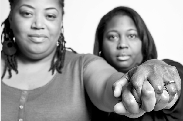 women displaying their rings, showing the life-changing experience of marriage