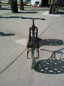 Shark Wheel bike, showing the result of clever ideas