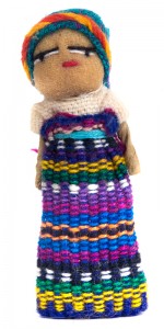 Guatemalan worry doll, used in a centuries-old cultural tradition as a folk remedy for worrying