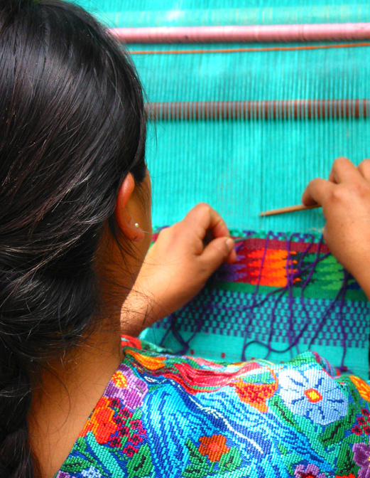 Guatemalan weaver continues the culrural traditions of her village