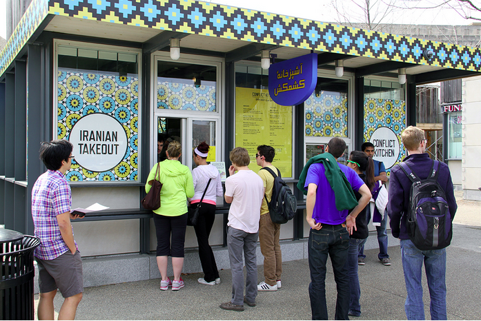 A cultural encounter with Iran at Conflict Kitchen. (Image © Conflict Kitchen)