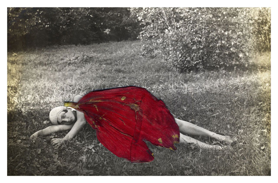 woman wearing flower petal, one of the exceptional photographs capturing the moment and showing us how to win a photo competition (Photo © Julia Borissova)