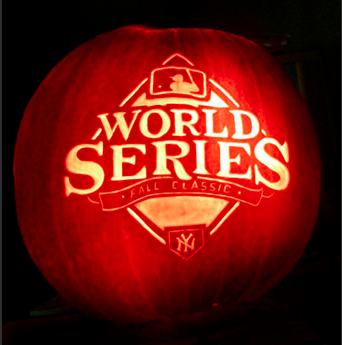2009 World Series pumpkin, creative expression of pumpkin carving by Maniac Pumpkin Carvers