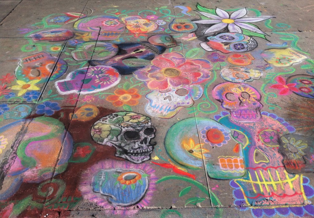 Day of the Dead: finding common ground through chalk art in San Antonio, Texas (Image © Janine Boylan)