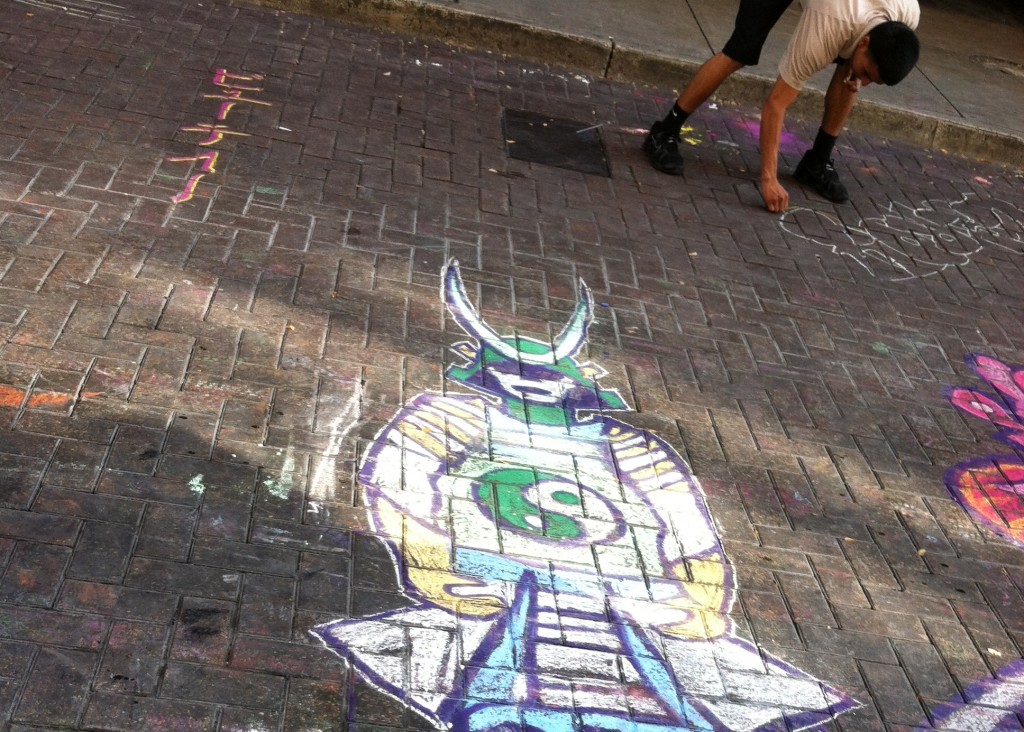 finding common ground through chalk art in San Antonio, Texas (Image © Janine Boylan)