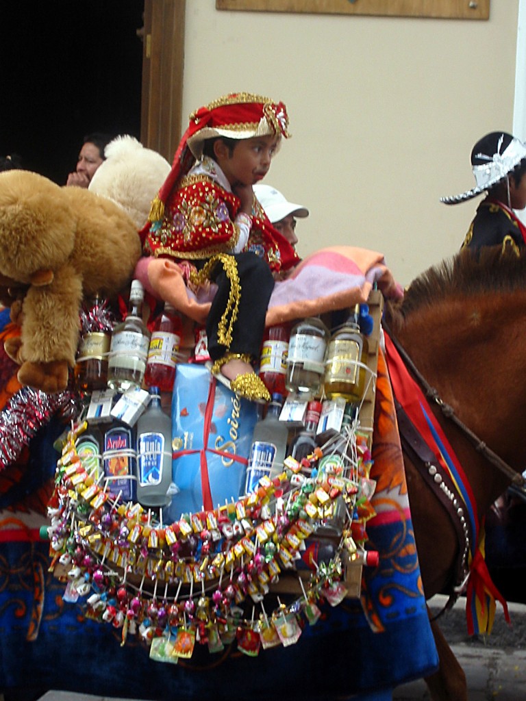 Children's parade in Cuenca, Ecuador, the beauty of which prompted the author to shift life goals for language learning. (Image © Bruce Goldstone)