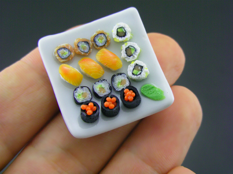 Sushi: miniature food with amazing attention to detail. (© Shay Aaron)