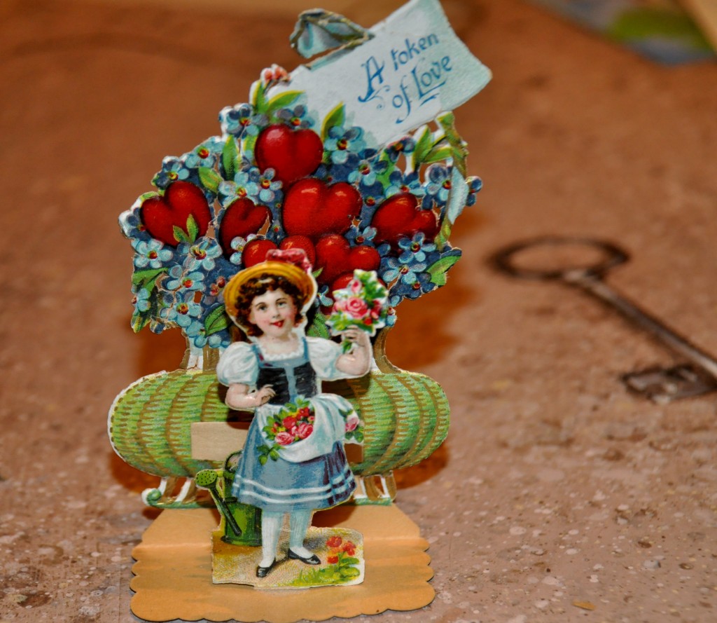 Valentine from a vintage paper fair for those collecting ephemera. (Image © Sheron Long)