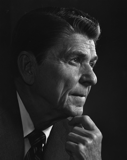Ronald Reagan by Yousuf Karsh, creative inspiration on 20th century heroes (Photo © Estate of Yousuf Karsh)