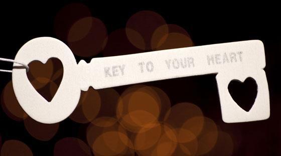 Old key, illustrating love quotes on Valentine's Day about how befriending your special someone gives you the key to her heart. (Image © NikiLitov / iStock)