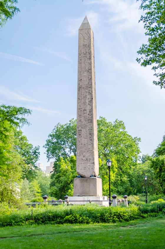 Obelisk in Central Park in New York, one of several gifted to foreign countries, part of the story to make us see differently about the tales of the obelisks. (Photo © bwzenith/iStock)