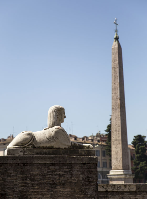 Obelisk at the Piazza del Popolo in Rome, one of the obelisks outside the Place de la Concorde in Paris, a way to see differently about the distribution of obelisks. (Photo © Danieloncarevic/iStock)