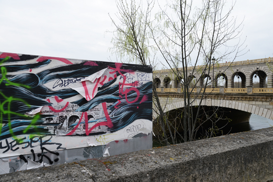 Street art near the Tour 13 in Paris, showing Pantonio's artistic expression (Photo © Meredith Mullins)