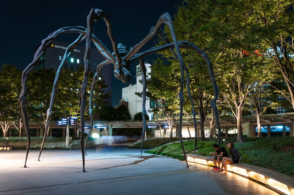 A Louise Bourgeois spider sculpture in a Tokyo park, illustrating how creative thinking can redefine public parks. (Image © Vincent St. Thomas/Shutterstock)