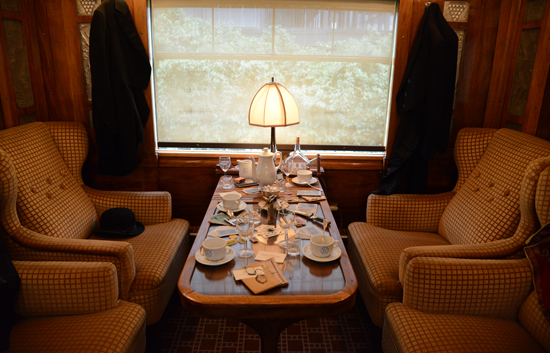 Private compartment in The Orient Express, a train that offered life-changing experiences for travelers between two worlds. (Photo © Meredith Mullins)