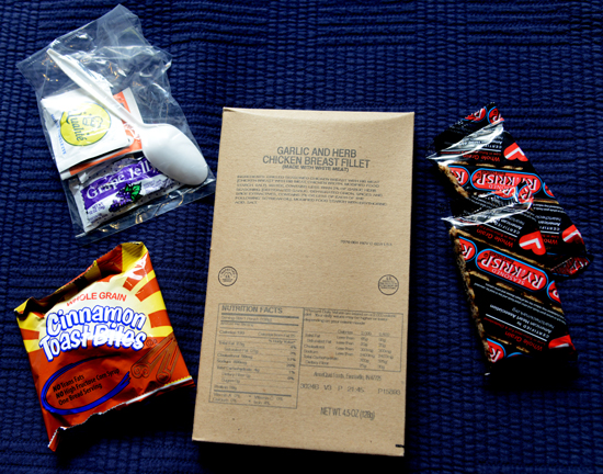 Part of an American MRE, life-changing experiences in field rations (Photo © Meredith Mullins)