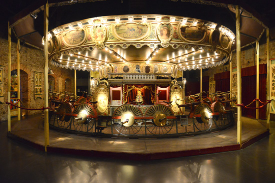 The vélocipèdes, creative expression with bicycles at funfairs, part of the Musée des Arts Forains (Photo © Meredith Mullins)