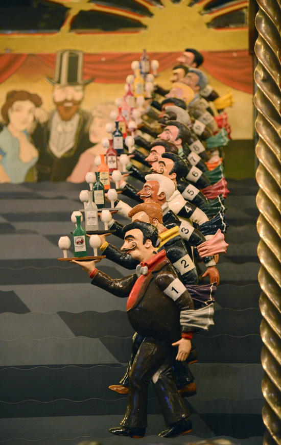 waiters in La Cours des Garçonsfrom the carnival game, creative expression at funfairs (Photo © Meredith Mullins)