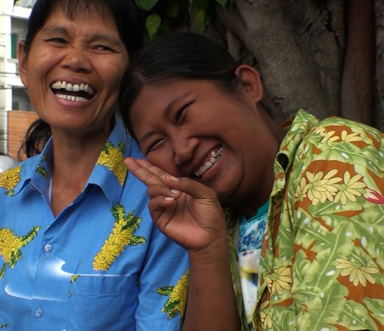 Banana shirts in Thailand, representing cultural encounters and uses of bananas around the world (Photo © Ryan White)