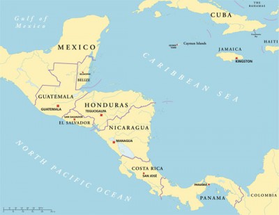 Map of Costa Rica, showing its extensive coastlines and beaches. (Image © Peter Hermes Furian/iStock)
