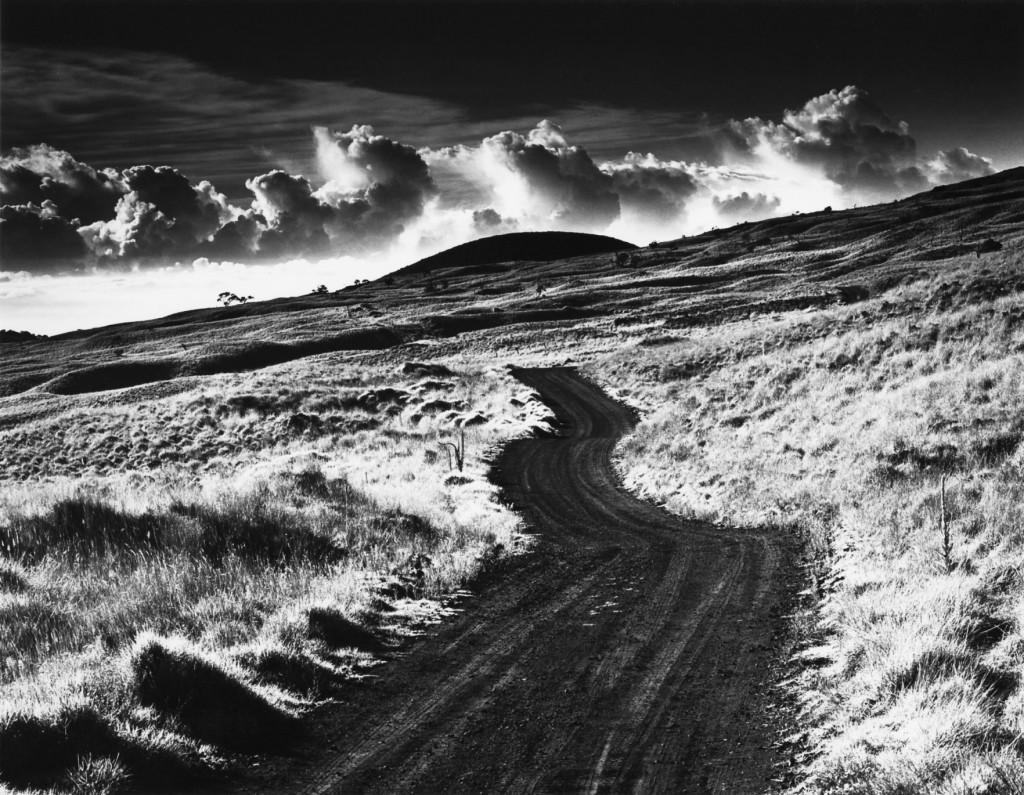 Landscape photography (Road to Mauna Kea) by Roman Loranc showing a slice of  scenery with a dark road in Hawaii. (Image © Roman Loranc)