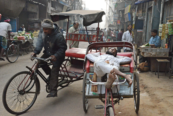 Street scene in Old Delhi, cultural encounters in Northern India that provide travel inspiration. (Image © Meredith Mullins)