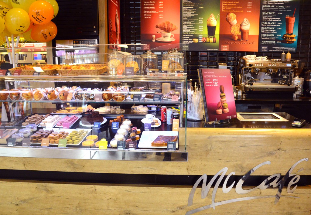 McCafé at a Paris McDonald's restaurant, showing cultural differences in fast food. (Image © Meredith Mullins)
