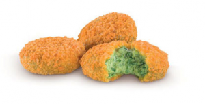 Spinach and parmesan McNuggets at a McDonald's in Italy, showing cultural differences in fast food. (Image courtesy of McDonald's)