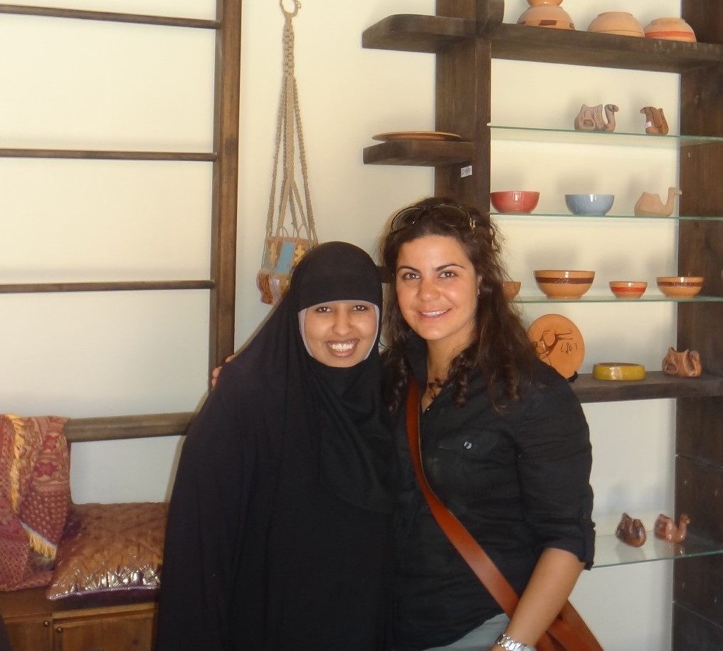 In a ceramic gift shop in Wadi Rum, two ladies find a friendship that bridged their cultural barriers. (Image © Sally Baho)