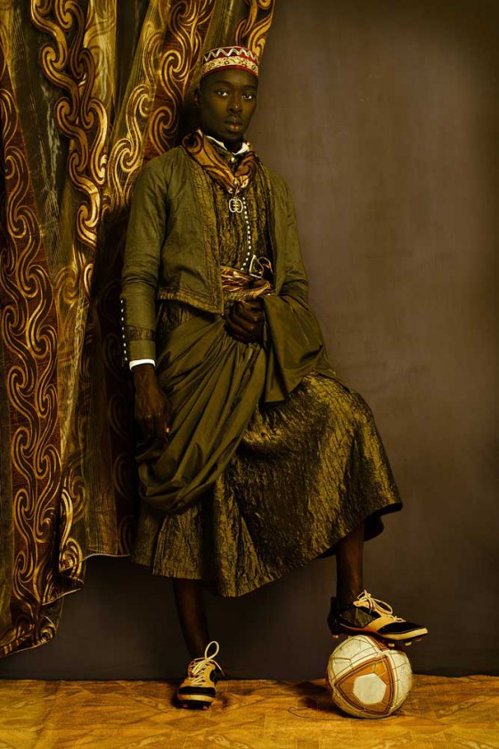Dom Nicolau, prince of Kongo, in the portrait photography of Omar Victor Diop, based on the cultural history of Africa. (Image © Omar Victor Diop. Courtesy of Galerie MAGNIN-A.)