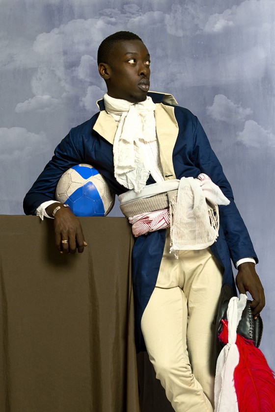 Jean-Baptiste Belley is shown in Omar Victor Diop's portrait photography, as part of a series on the cultural history of Africa. (Image © Omar vVictor Diop. Courtesy of Galerie MAGNIN-A.)