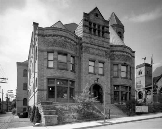 First Carnegie Library, Braddock, PA, one of the public libraries that shows America's cultural heritage. (Image © Robert Dawson.)