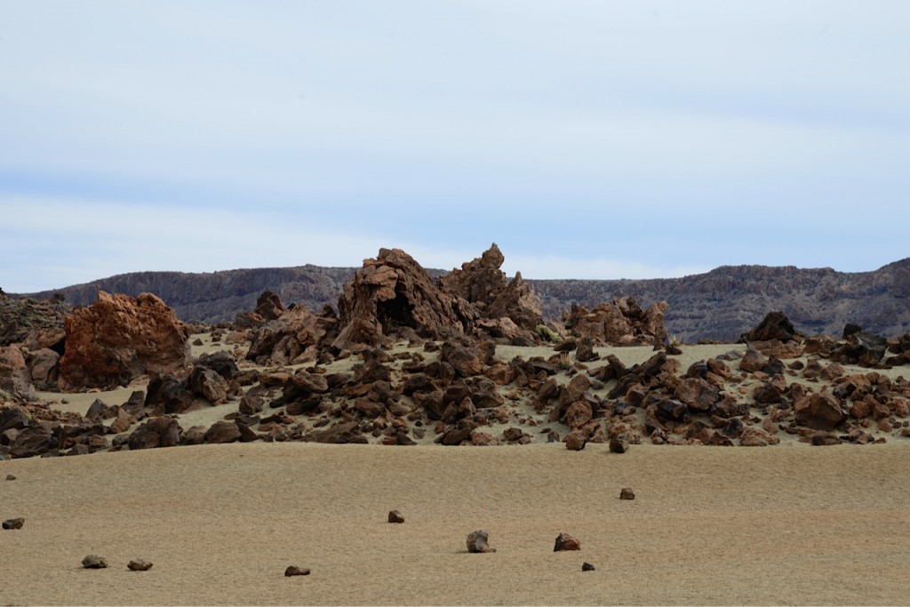 Lunar landscape at Mt Tiede, near the carnival celebrations of the Canary Islands; travel adventures of the best kind. (Image © Meredith Mullins.)
