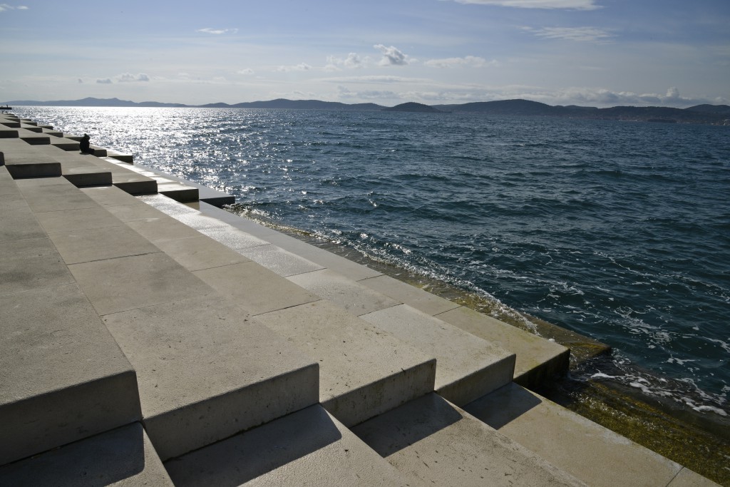 The sea organ in Zadar, Croatia, travel inspiration for music and nature lovers. (Image © Meredith Mullins.)