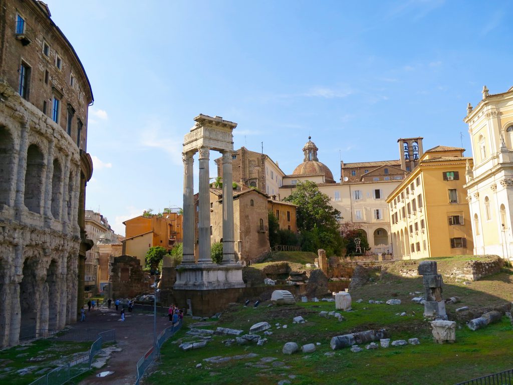 The ruins of the Roman forum feature in many travel stories, from travel mishaps to magic. Image @ Ceren Abi